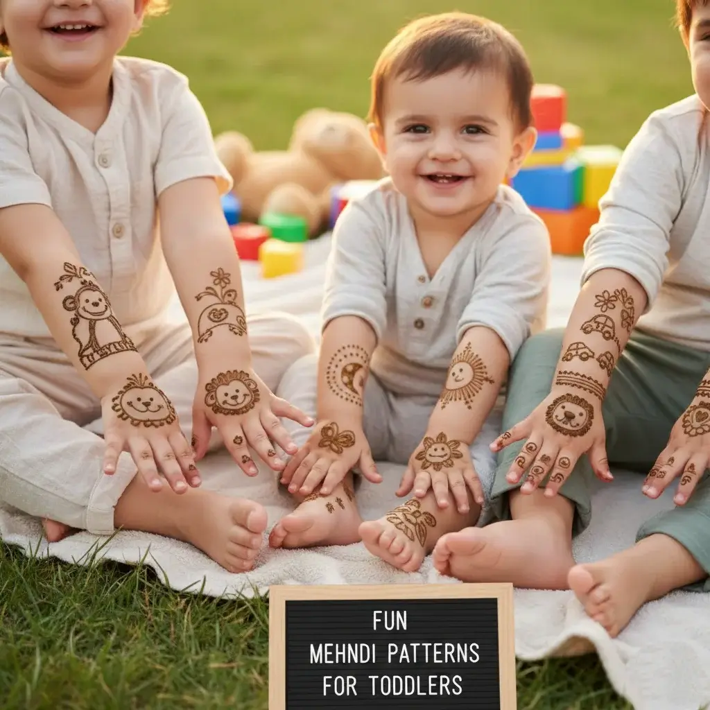Top 80+ Simple Mehndi Designs for Kids, Babies, & Toddlers (2026) 39 Fun Mehndi Patterns For Toddlers