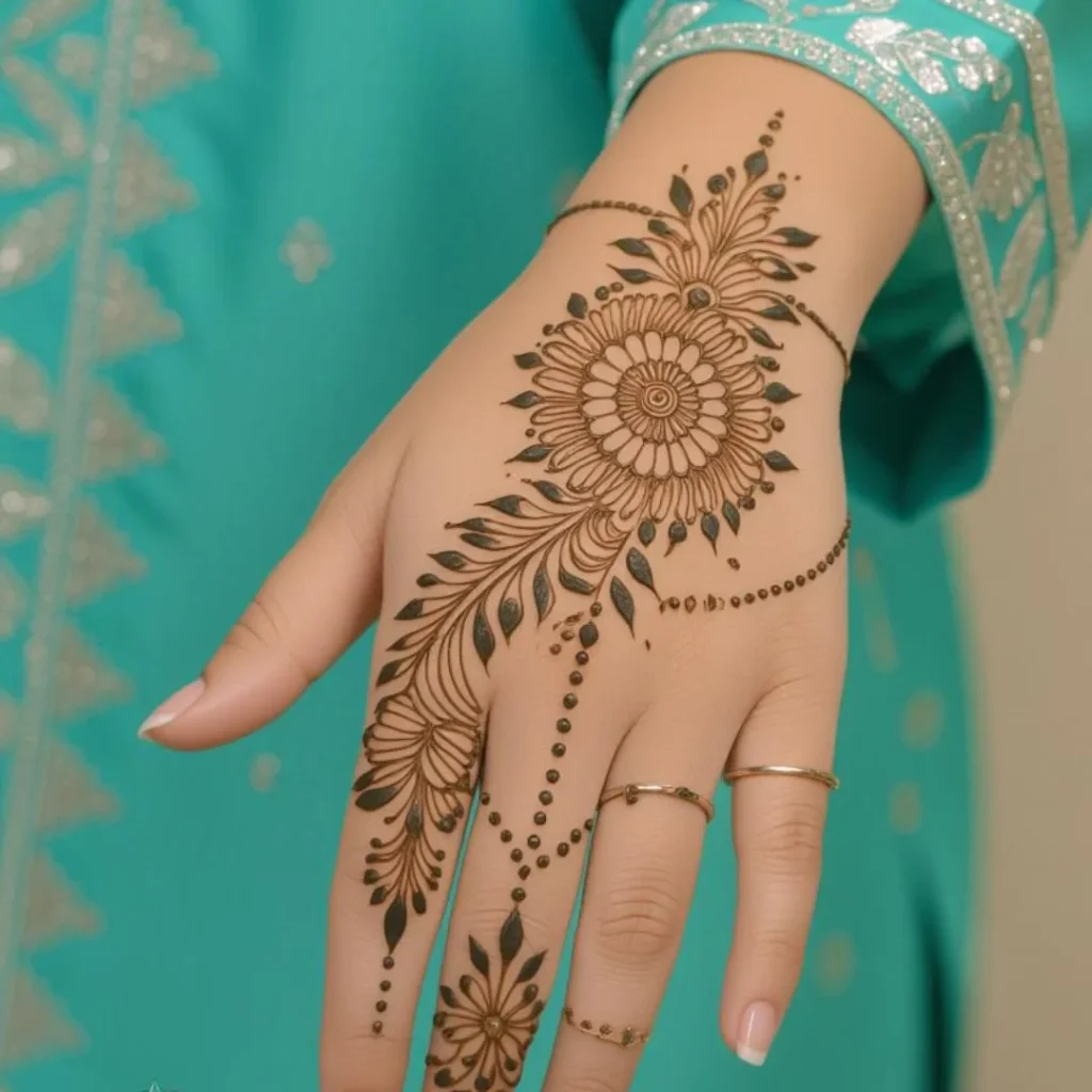 Jewellery Style Finger Mehndi