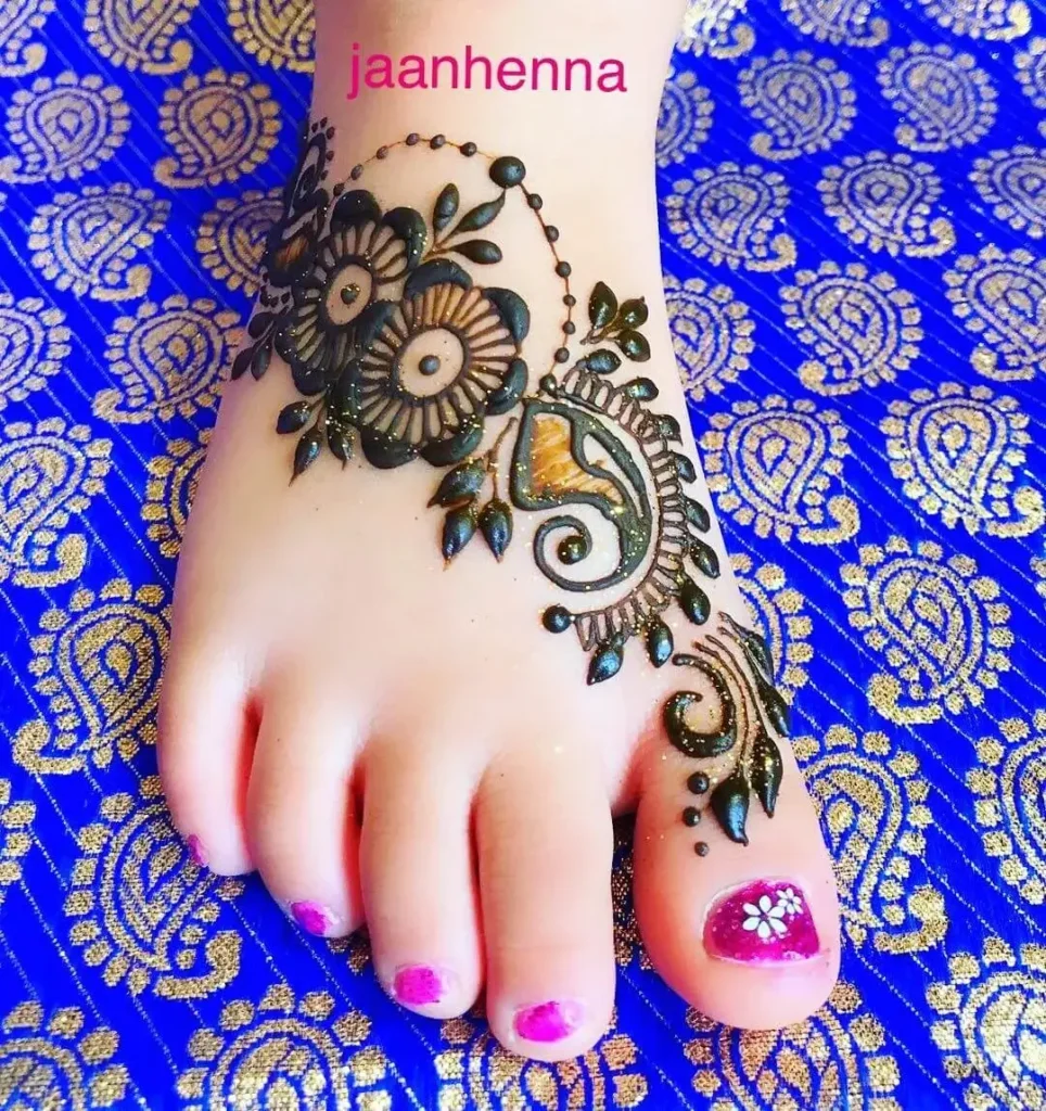 Kids Foot Mehndi Design