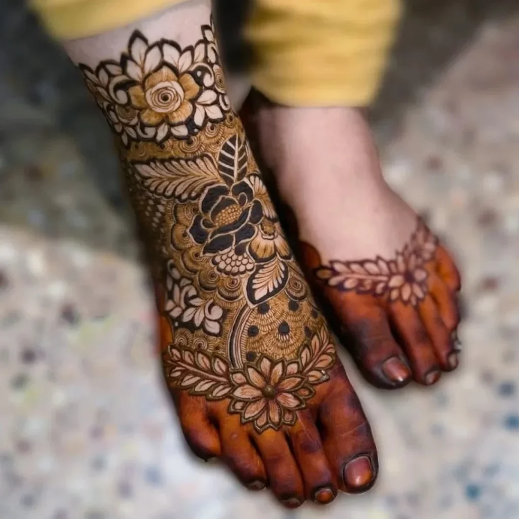Mehndi Designs For Foot