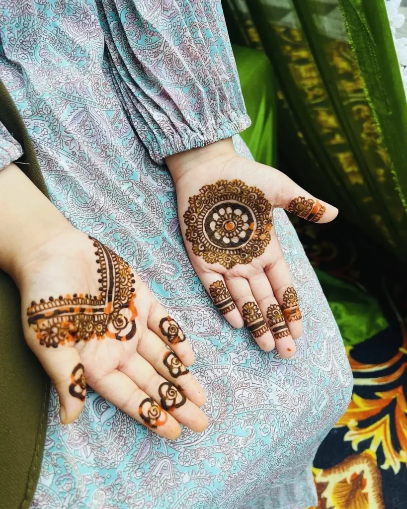 Top 80+ Simple Mehndi Designs for Kids, Babies, & Toddlers (2026) 75 Mehndi Designs For Kids Front Hand