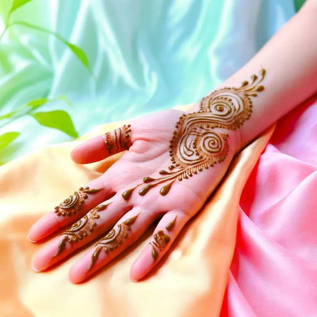 Top 80+ Simple Mehndi Designs for Kids, Babies, & Toddlers (2026) 68 Minimalist Mehndi For Toddlers