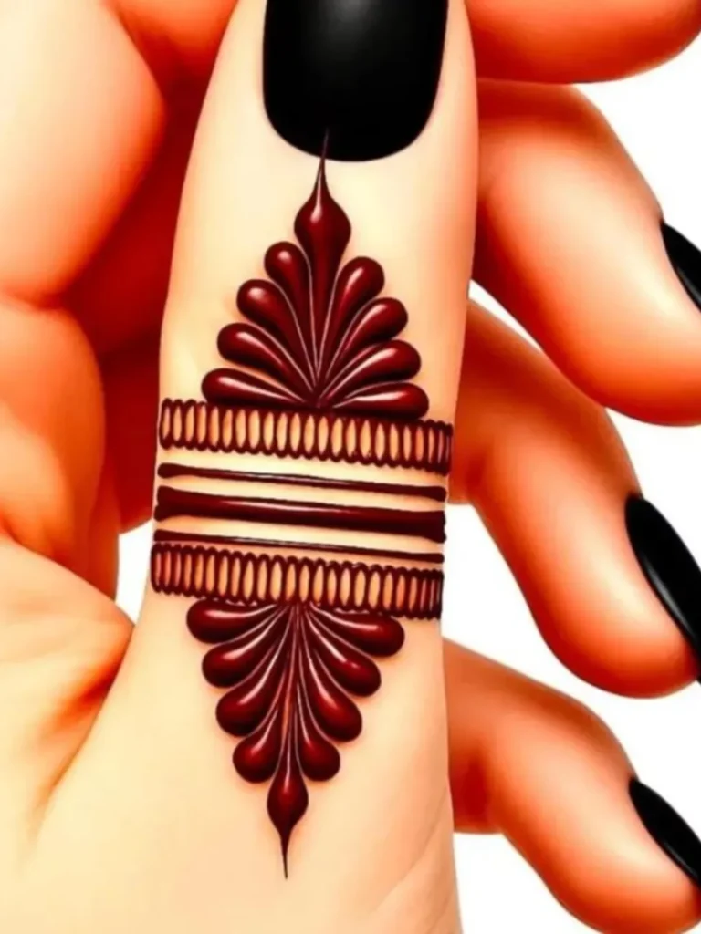 Modern Finger Mehndi Art