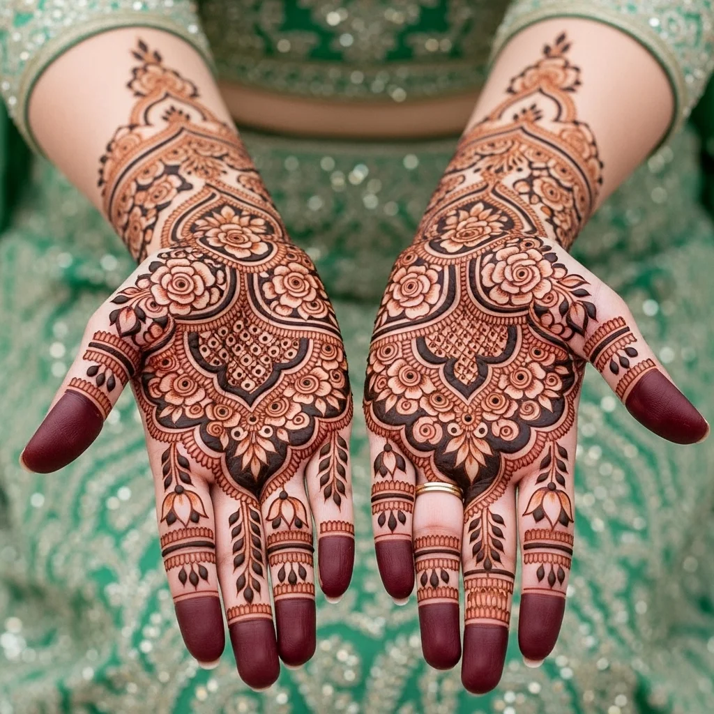 Muslim Bridal Mehndi Design