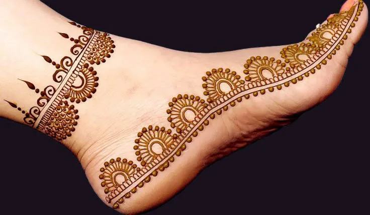 Pair Ka Mehandi Ka Design