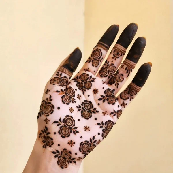 Rabeeca Khan Mehndi Design Fingers