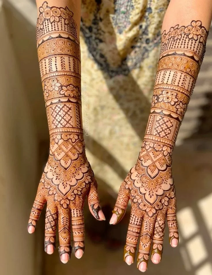 See beautiful bridal mehndi design ideas