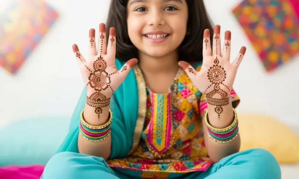 Top 80+ Simple Mehndi Designs for Kids, Babies, & Toddlers (2026) 18 Small Mehndi Designs For Kids
