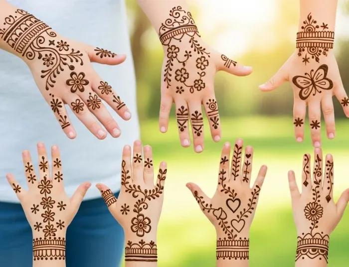 Top 80+ Simple Mehndi Designs for Kids, Babies, & Toddlers (2026) 27 Stylish Simple Mehndi Designs Kids