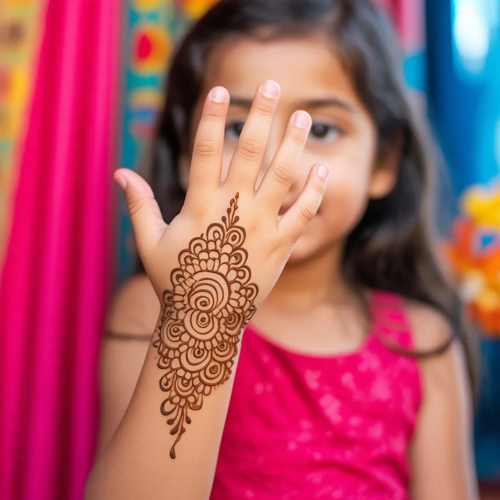 Top 80+ Simple Mehndi Designs for Kids, Babies, & Toddlers (2026) 59 Very Easy Mehndi Design For Kids