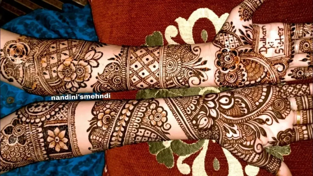 Dulhan Ki Behen Sister's Wedding Mehndi Designs For Bride's Sister
