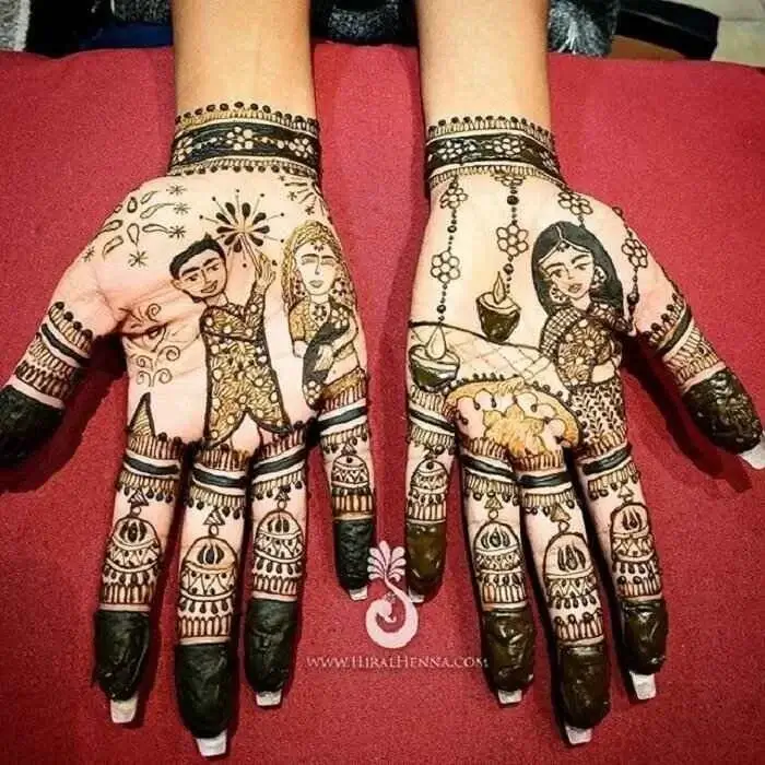 Artistic Mehndi Design That Shows Celebration