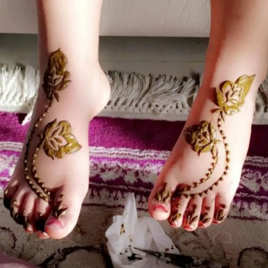Best 90+ Easy Leg Mehndi Designs 2026 86 Baby Leg Mehndi Design