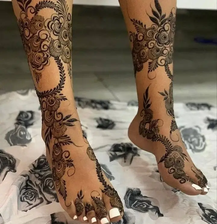 Best 90+ Easy Leg Mehndi Designs 2026 38 Bridal Leg Mehndi Design