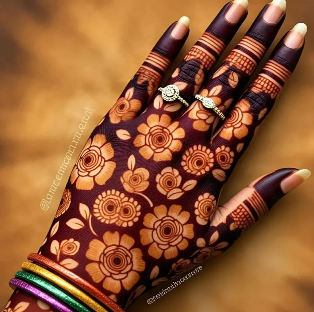 Diwali Mehndi Design Back Hand