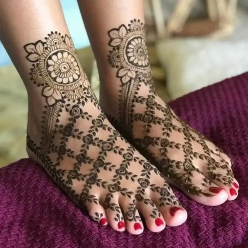 Best 90+ Easy Leg Mehndi Designs 2026 64 Foot Leg Mehndi Design Simple
