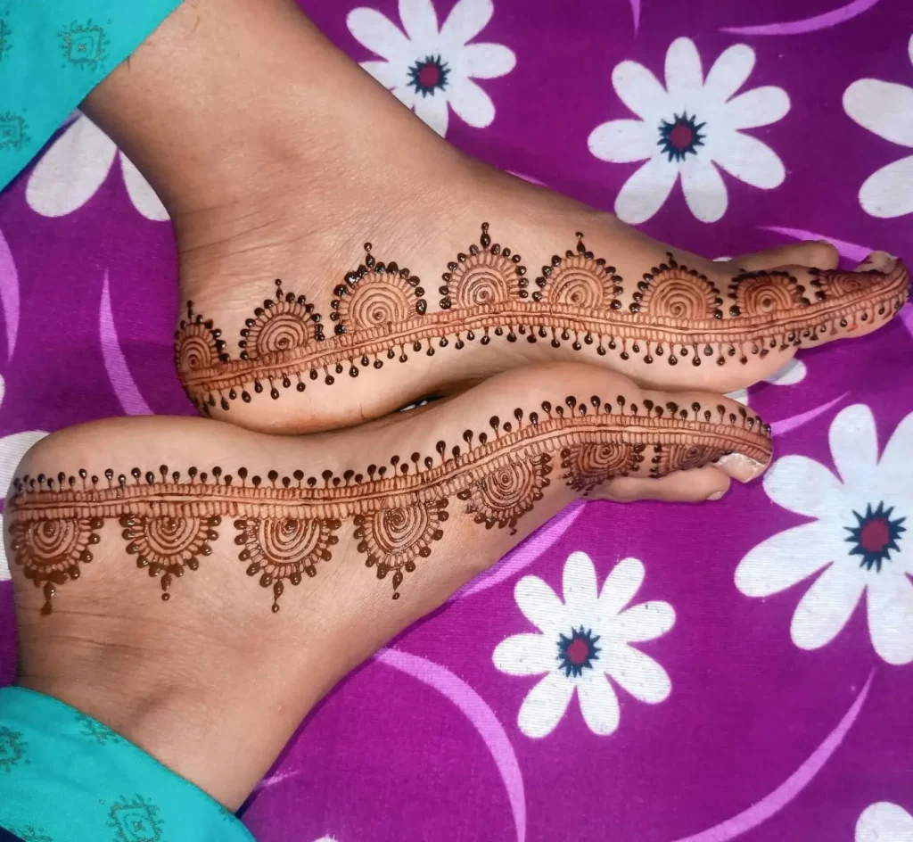 Best 90+ Easy Leg Mehndi Designs 2026 29 Leg Mehndi Design Side