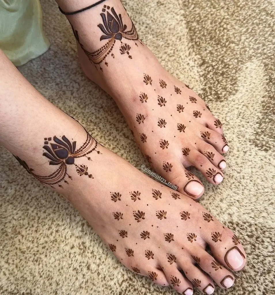 Best 90+ Easy Leg Mehndi Designs 2026 57 Leg Mehndi Design Simple