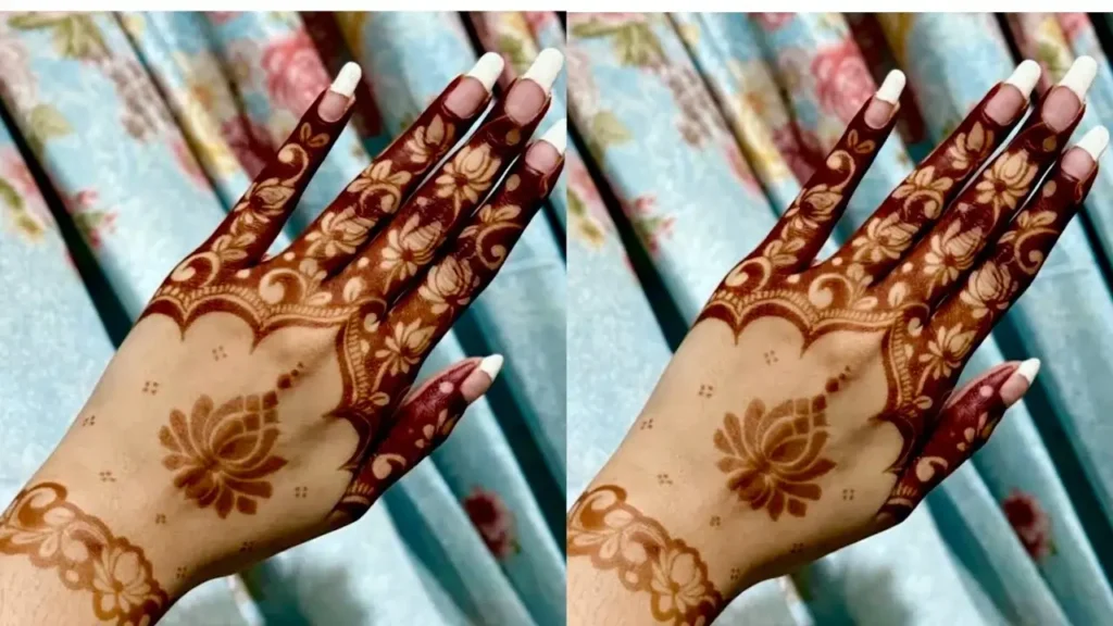 Lotus Mehndi Design Symbolism