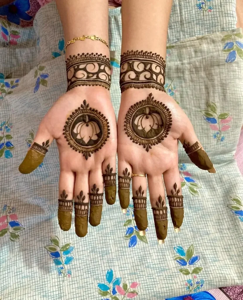 Lotus Mehndi Design in Hindu Culture