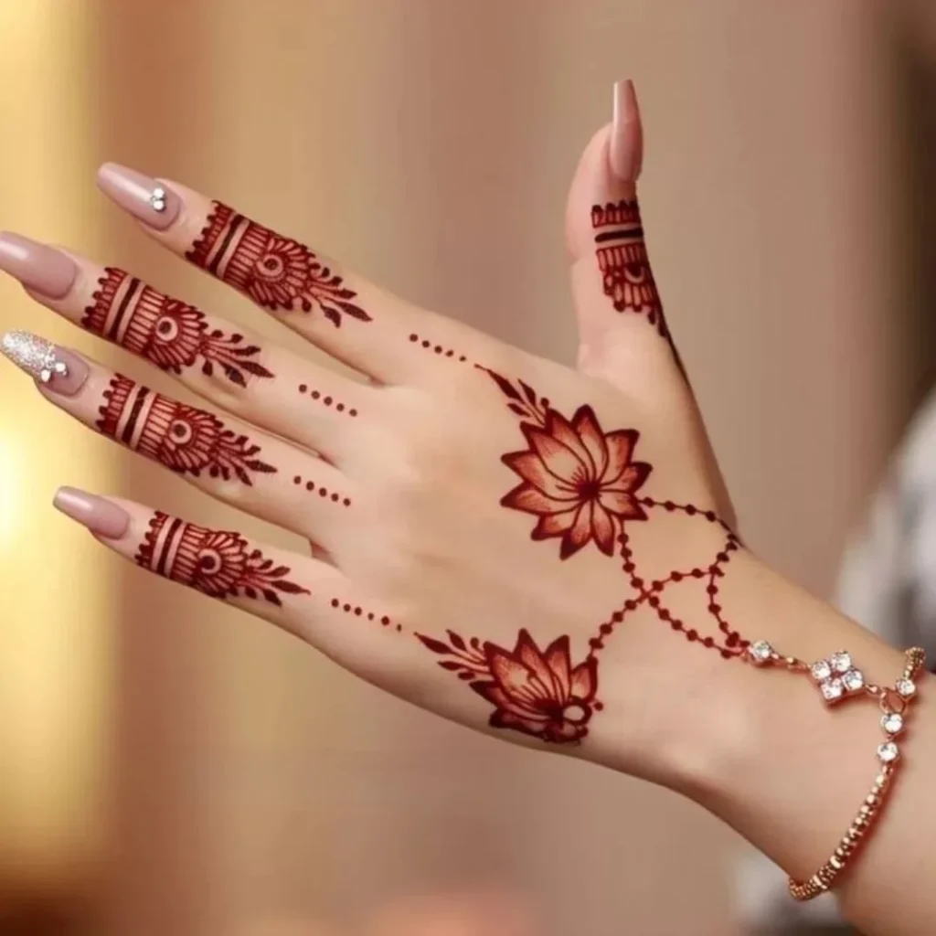 Mehndi Lotus Design