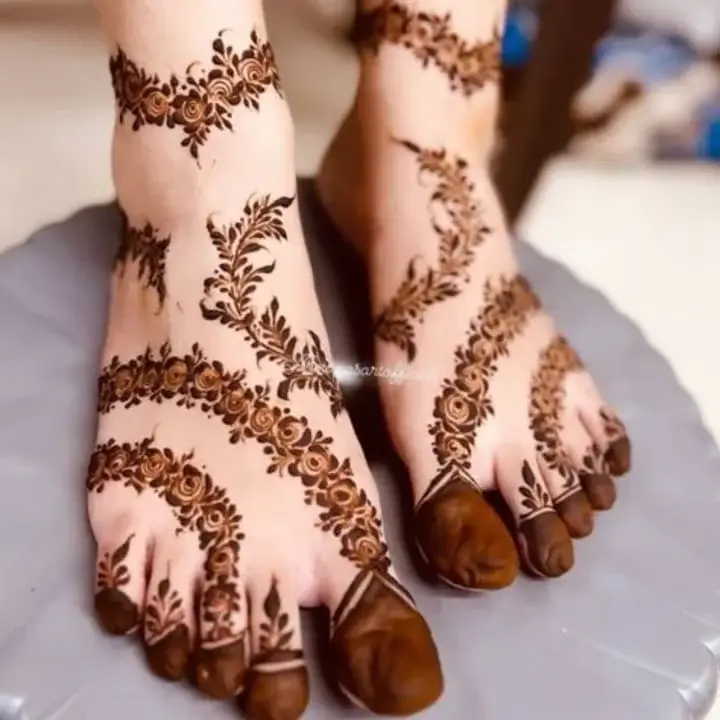 Best 90+ Easy Leg Mehndi Designs 2026 20 Pair Ki Easy Leg Mehndi Design Images Simple