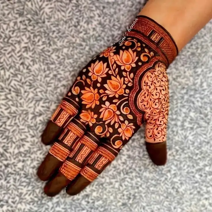 Simple Diwali Mehndi Design