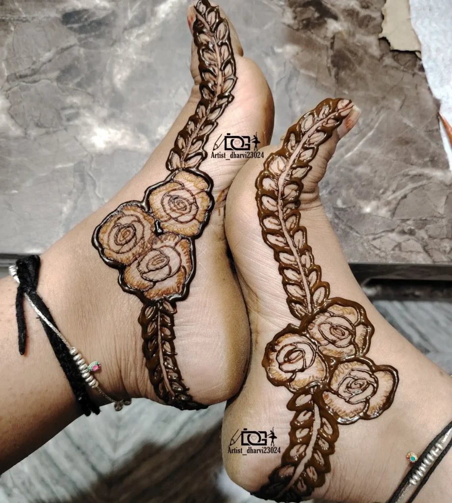 Best 90+ Easy Leg Mehndi Designs 2026 59 Simple Leg Mehndi Design