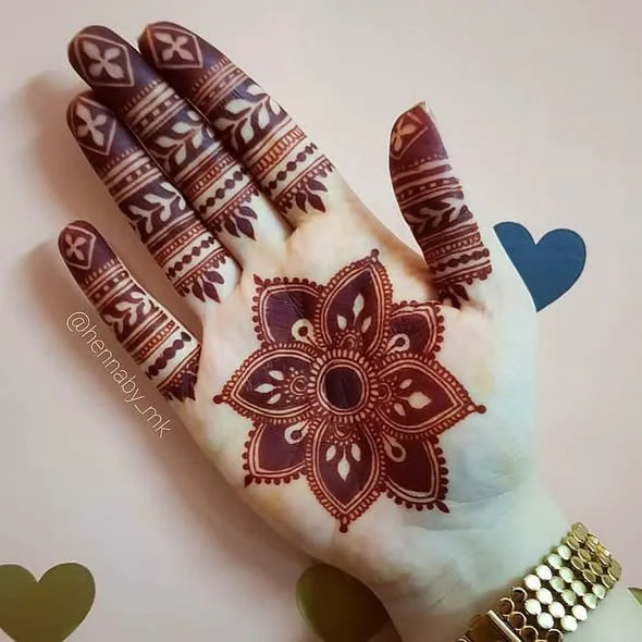 Palm Mandala Mehndi Design