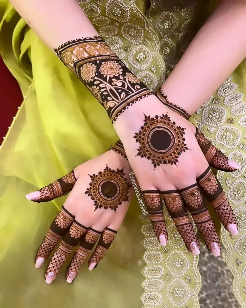 Stylish Modern Mandala Mehndi Design