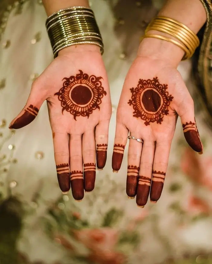 Stylish Simple Mandala Mehndi Design