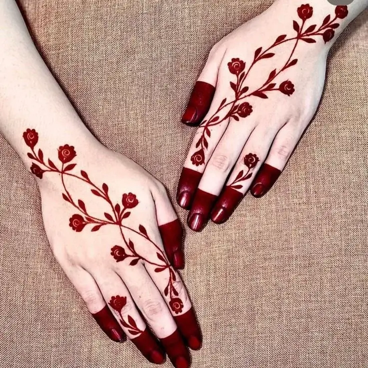 simple mehndi designs for hands