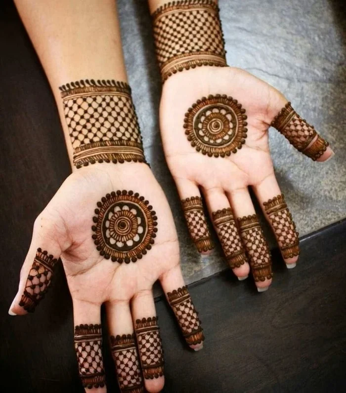 A conventional Mehendi design