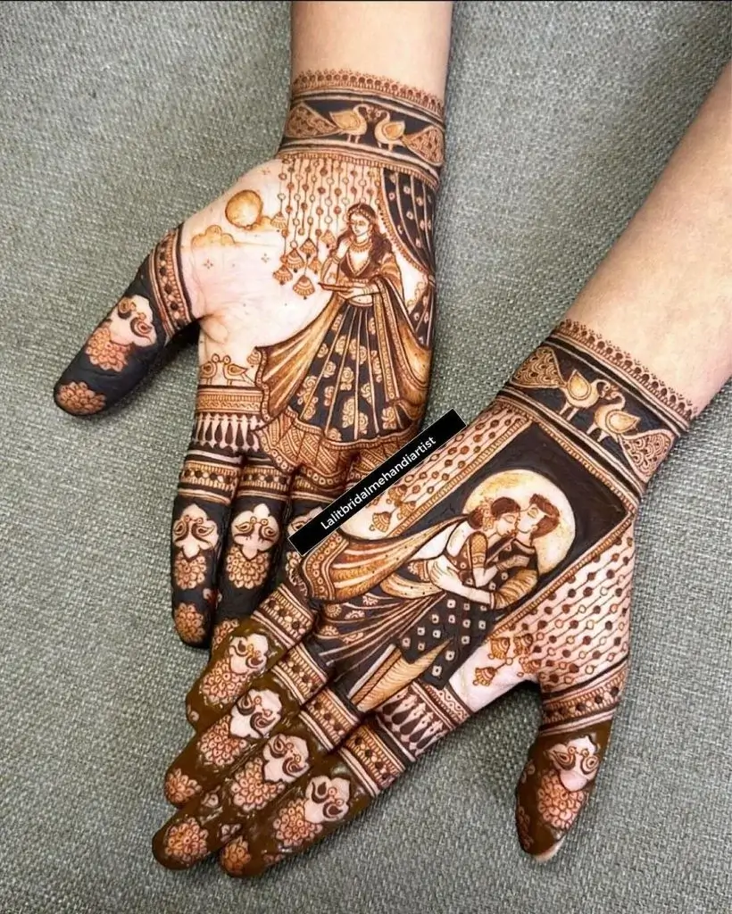 60+ Modern Mehndi Designs for Karwa Chauth (2026) 23 Beautiful Karwa Chauth Mehndi Design