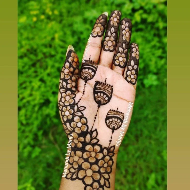 Jhumka Mehndi Design