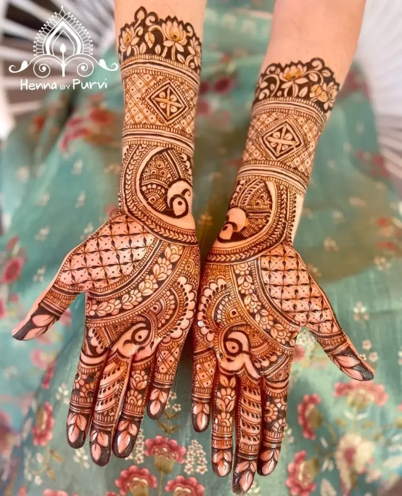 60+ Modern Mehndi Designs for Karwa Chauth (2026) 60 Lotus & Peacock Mehndi Design Karwa Chauth
