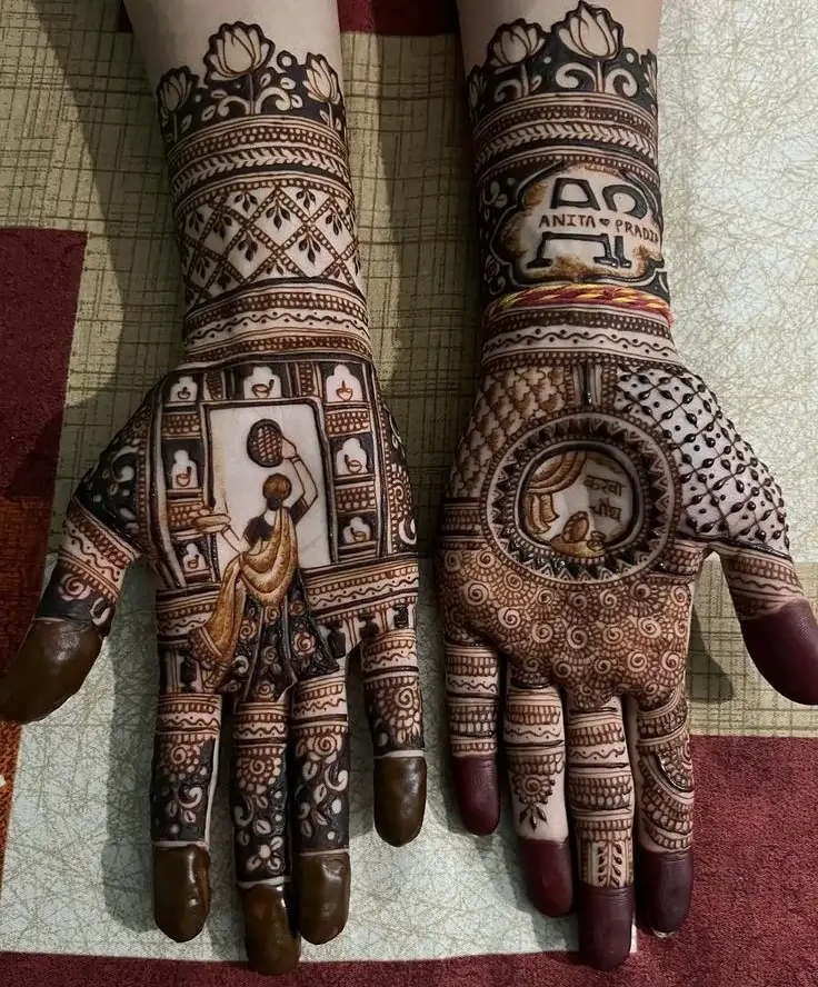 60+ Modern Mehndi Designs for Karwa Chauth (2026) 22 Mehndi Designs for Karwa Chauth