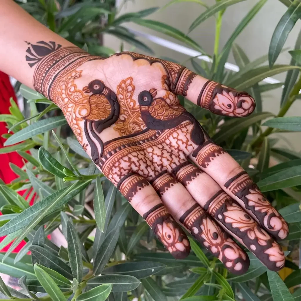 Parrot Mehandi Design