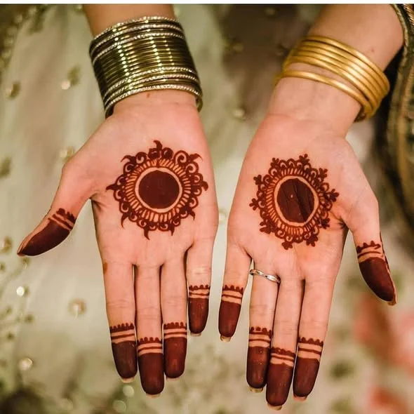 Sweet and Simple Mandala Mehandi Design  