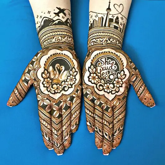 The Princess Feel Mehandi Design
