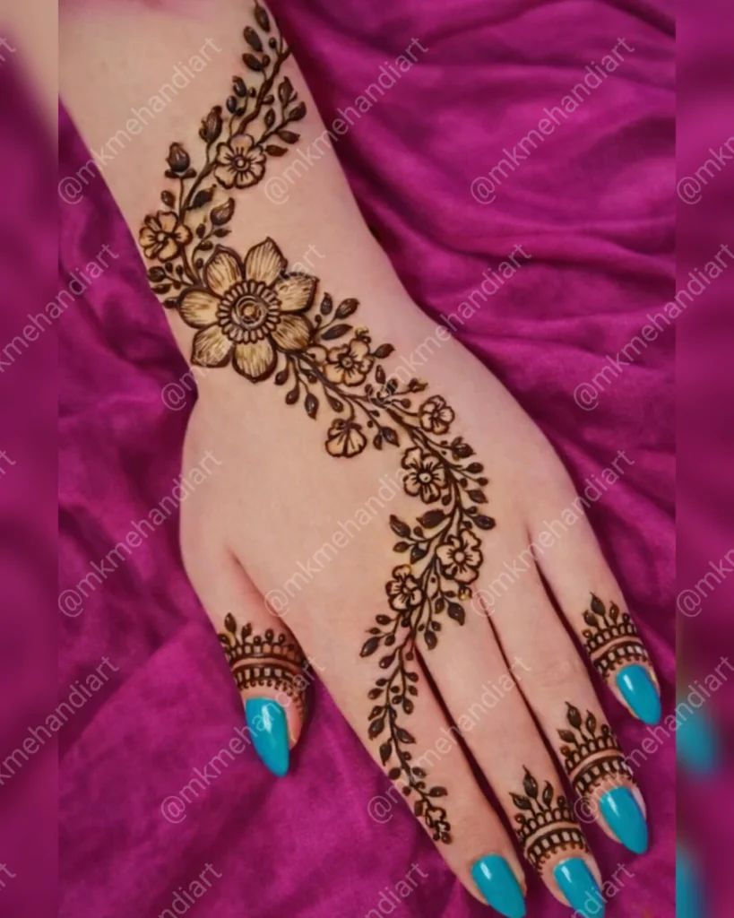 Trail Pattern Mehendi Design