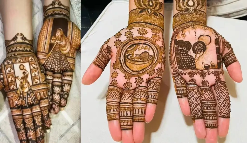 60+ Modern Mehndi Designs for Karwa Chauth (2026) 43 easy mehndi designs for karwa chauth