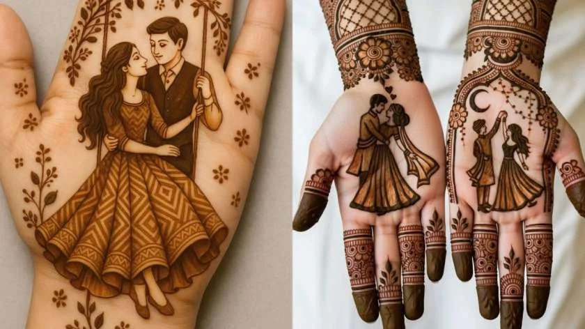 60+ Modern Mehndi Designs for Karwa Chauth (2026) 16 karwa chauth special mehndi design