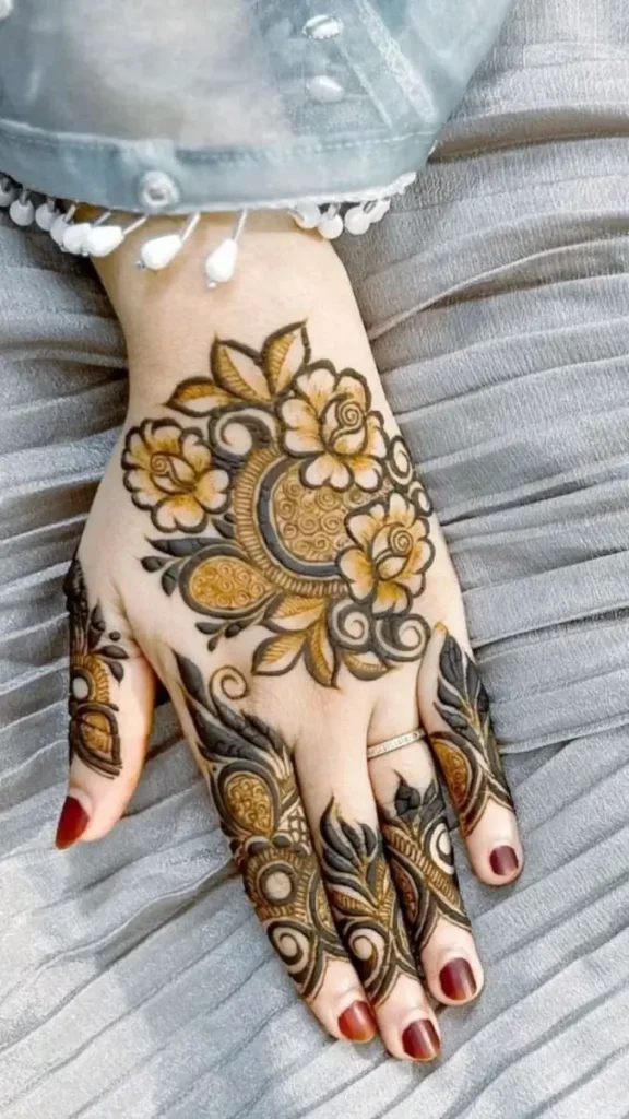 50+ Khafif Mehndi Designs – Simple & Stylish Design Try in 2026 12 Khafif Mehendi Design for Back Hand