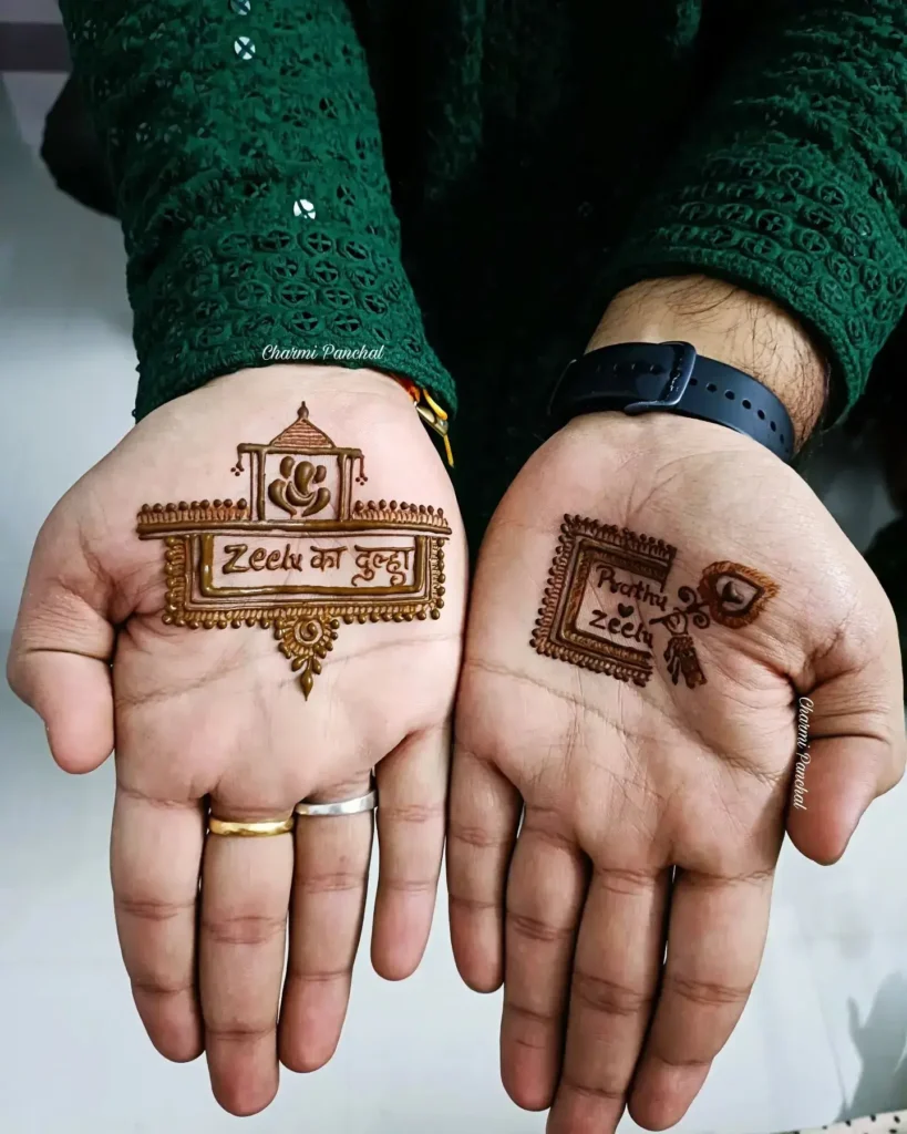 50+ Best Groom Mehndi Design for Boys and Men in 2026 55 Personalized Groom Mehendi Design