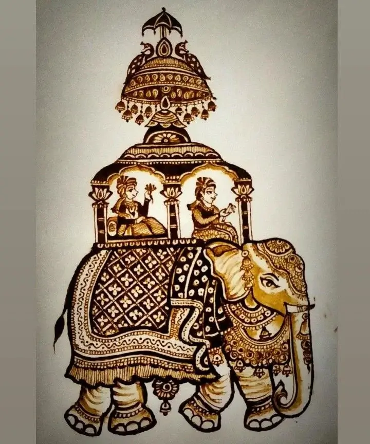 50+ Best Groom Mehndi Design for Boys and Men in 2026 33 Royal Elephant Groom Mehndi Design