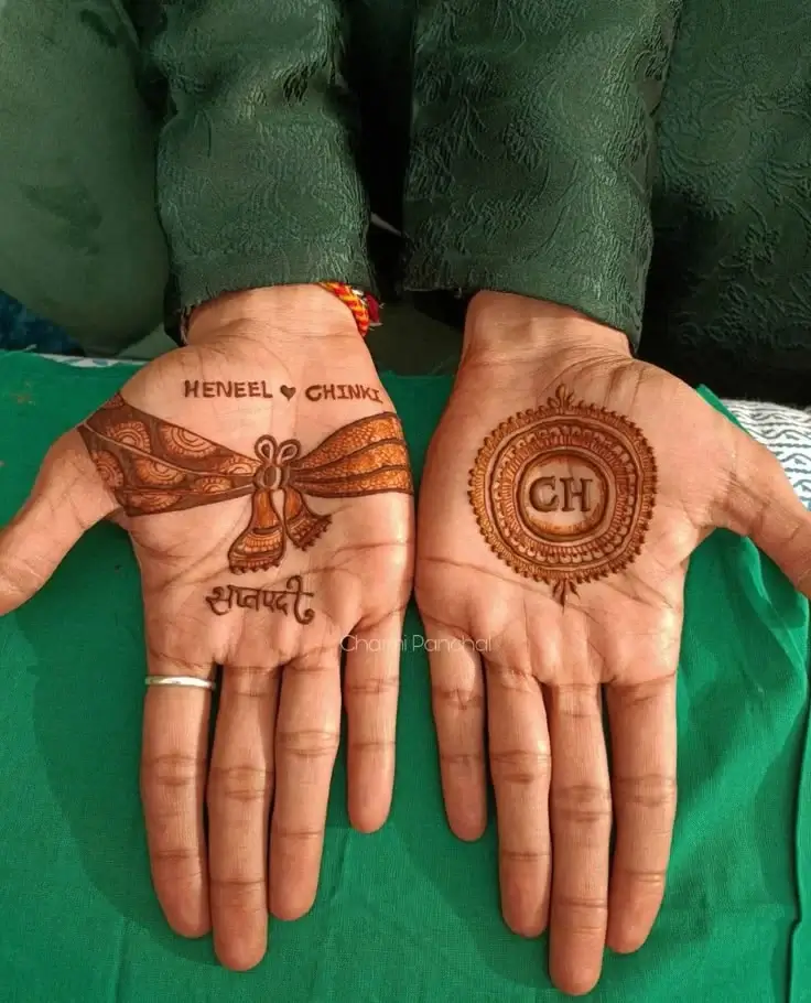 50+ Best Groom Mehndi Design for Boys and Men in 2026 18 Tie the Knot Mehndi Design