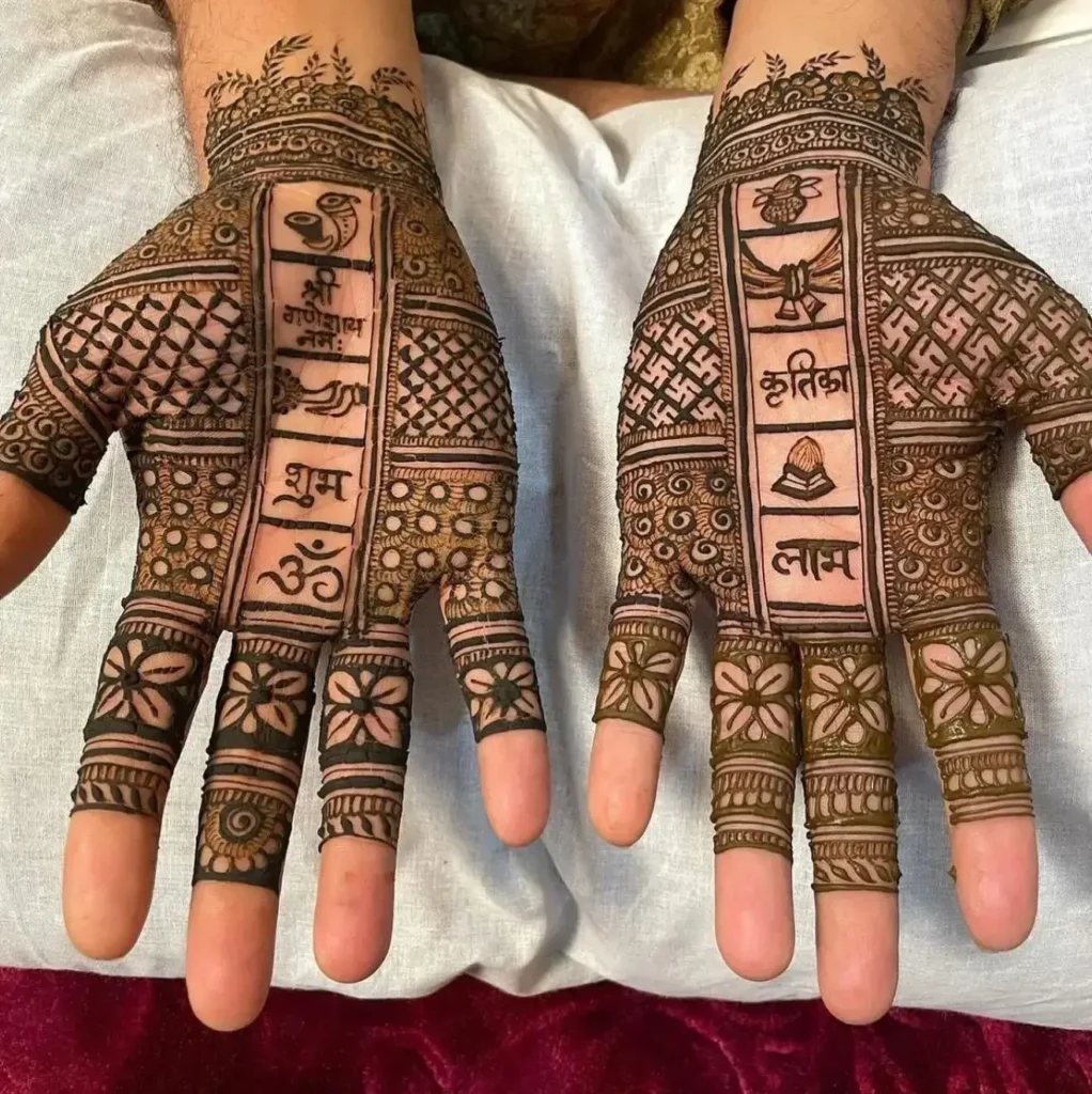 50+ Best Groom Mehndi Design for Boys and Men in 2026 53 Wedding Vows Mehendi Design for Groom