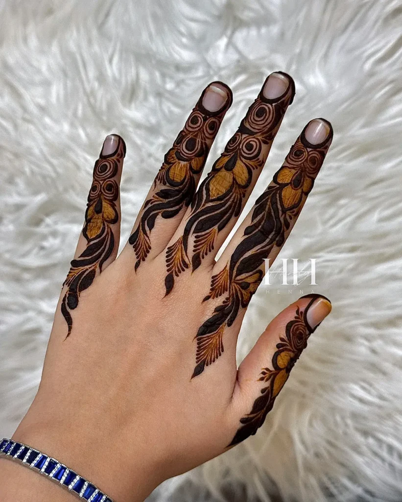 arabic finger mehndi designs