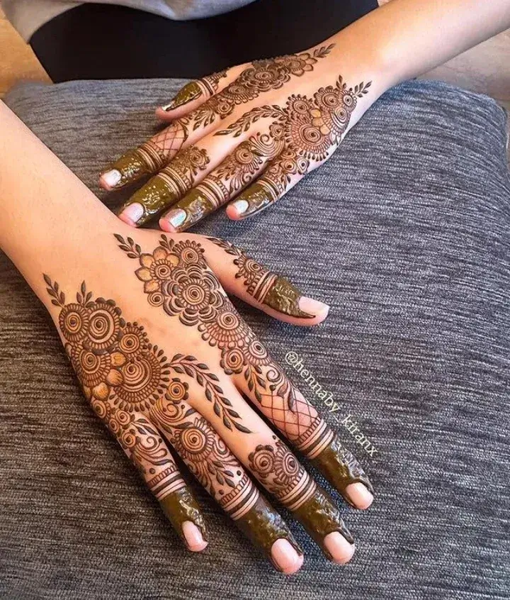 Back Hand Arabic Mehndi Designs